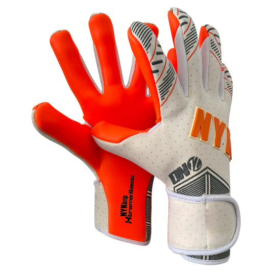 Guantes de arquero NYK DN12 - Blanco/Naranja