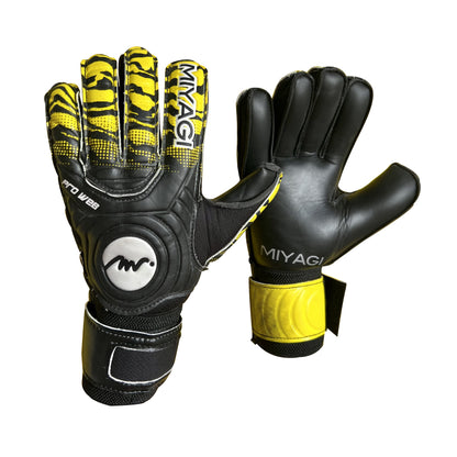 Guantes de arquero Miyagi Semipro P-Web - Negro/Amarillo