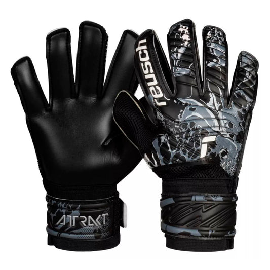 Guantes de arquero Reusch Attrakt Solid Black - Negro