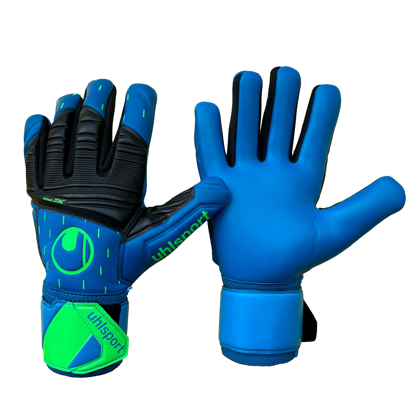 Guantes de arquero Uhlsport Aquasoft HN - Azul/Verde