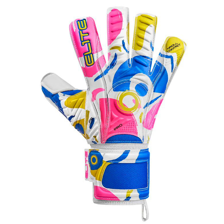 Guantes de arquero Elite Gaudi - Blanco/Rosado/Azul