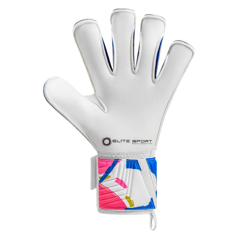 Guantes de arquero Elite Gaudi - Blanco/Rosado/Azul