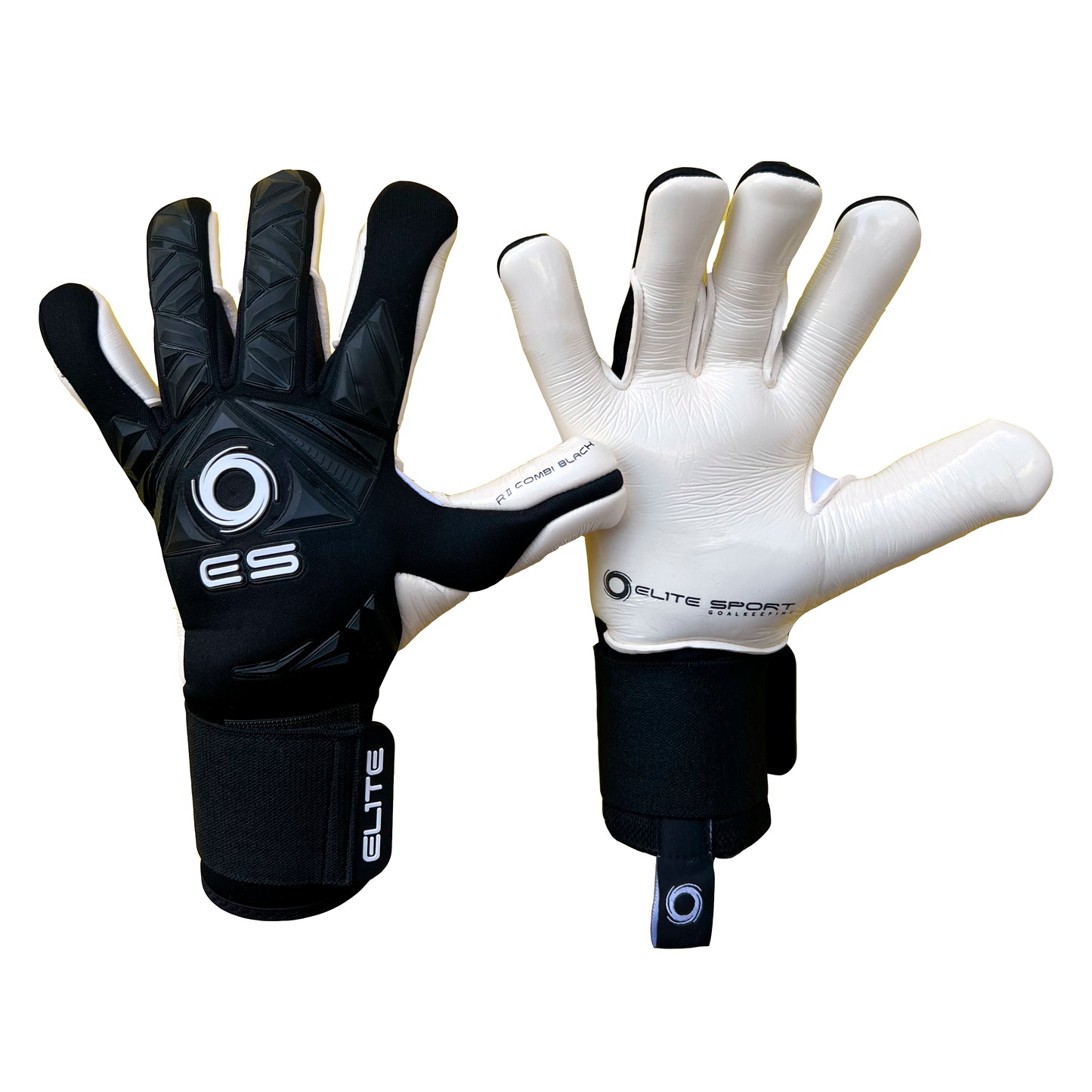 Guantes de arquero Elite Revolution II Combi Black - Negro/Blanco