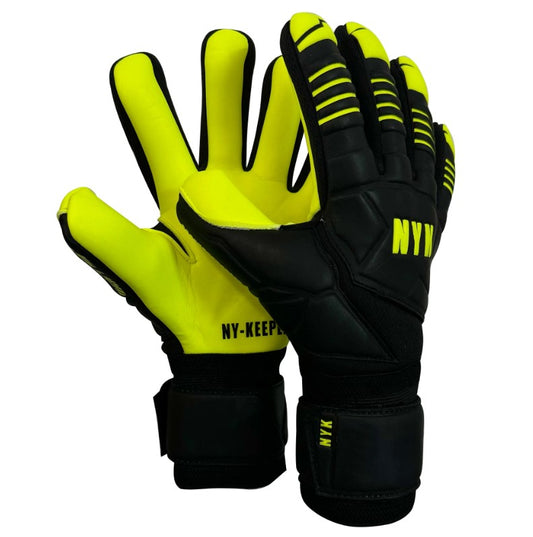 Guantes de arquero NYK Warrior Dark - Negro/Amarillo