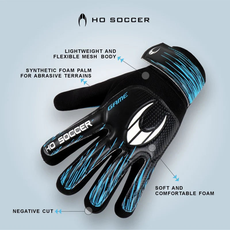 Guantes de arquero Ho Soccer Game Negative Blue - Azul