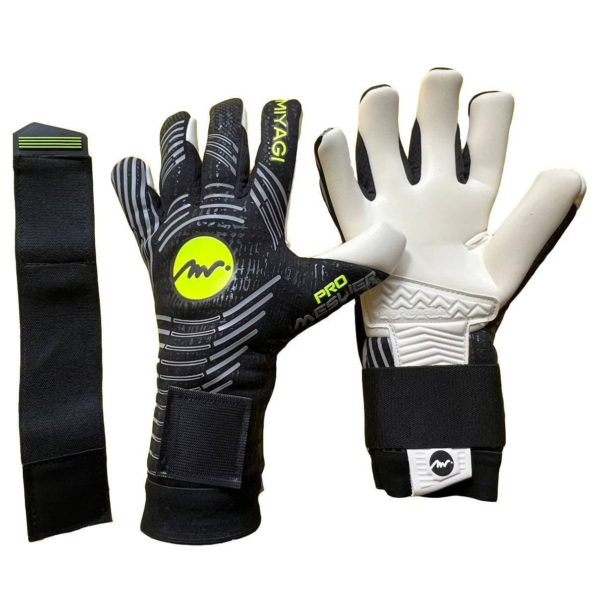 Guantes de arquero Miyagi Pro Meslier - Negro/Verde