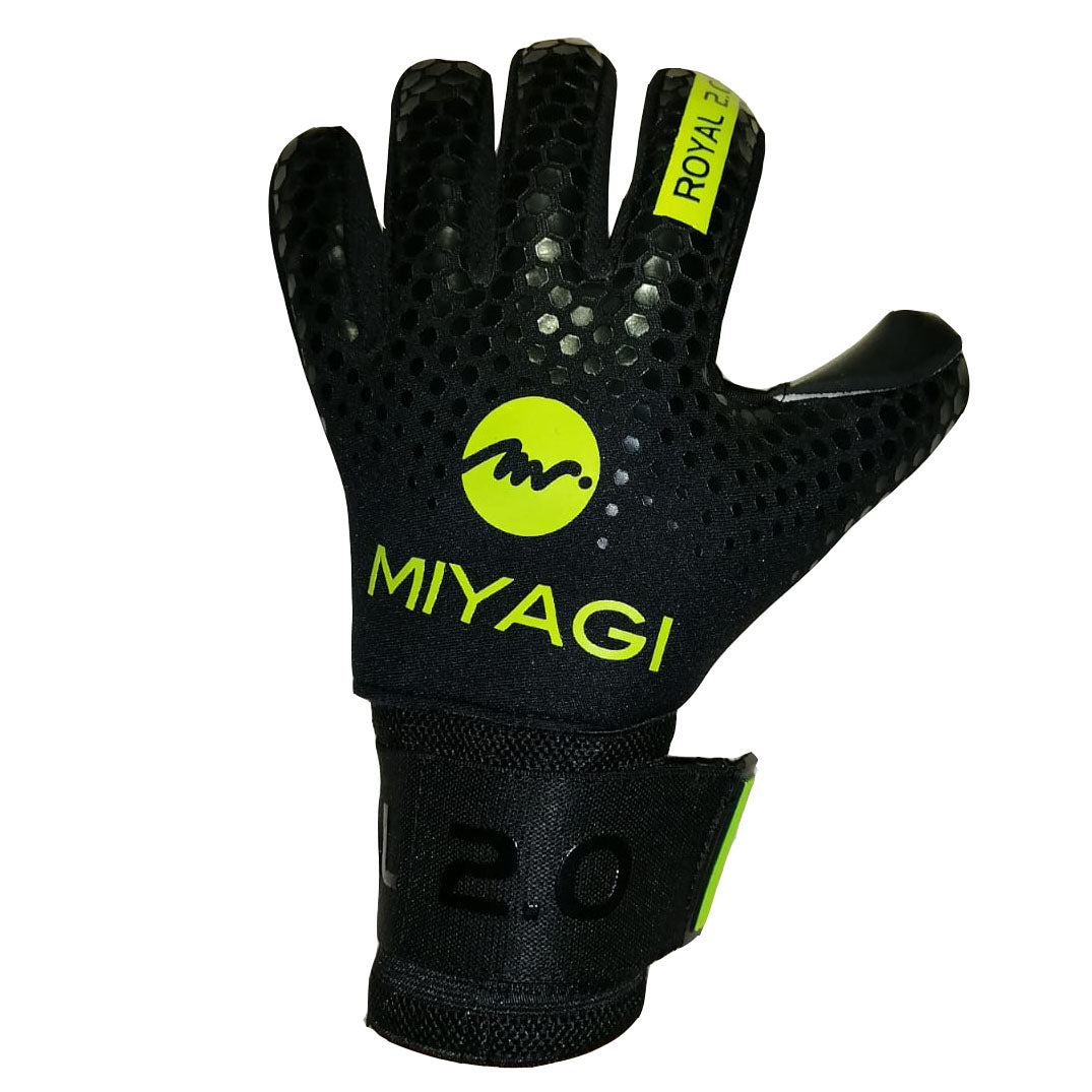 Guantes de arquero Miyagi Royal 2.0 - Negro/Verde