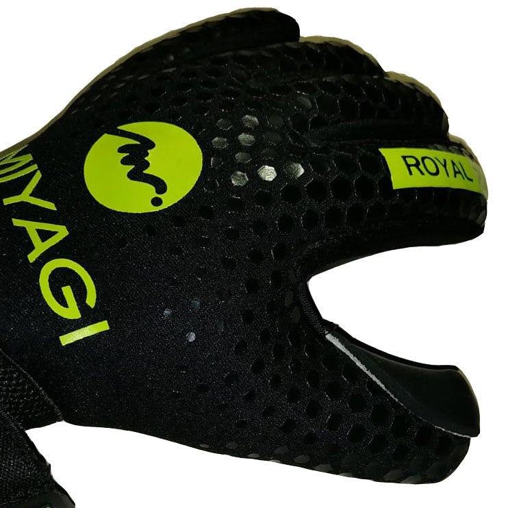 Guantes de arquero Miyagi Royal 2.0 - Negro/Verde