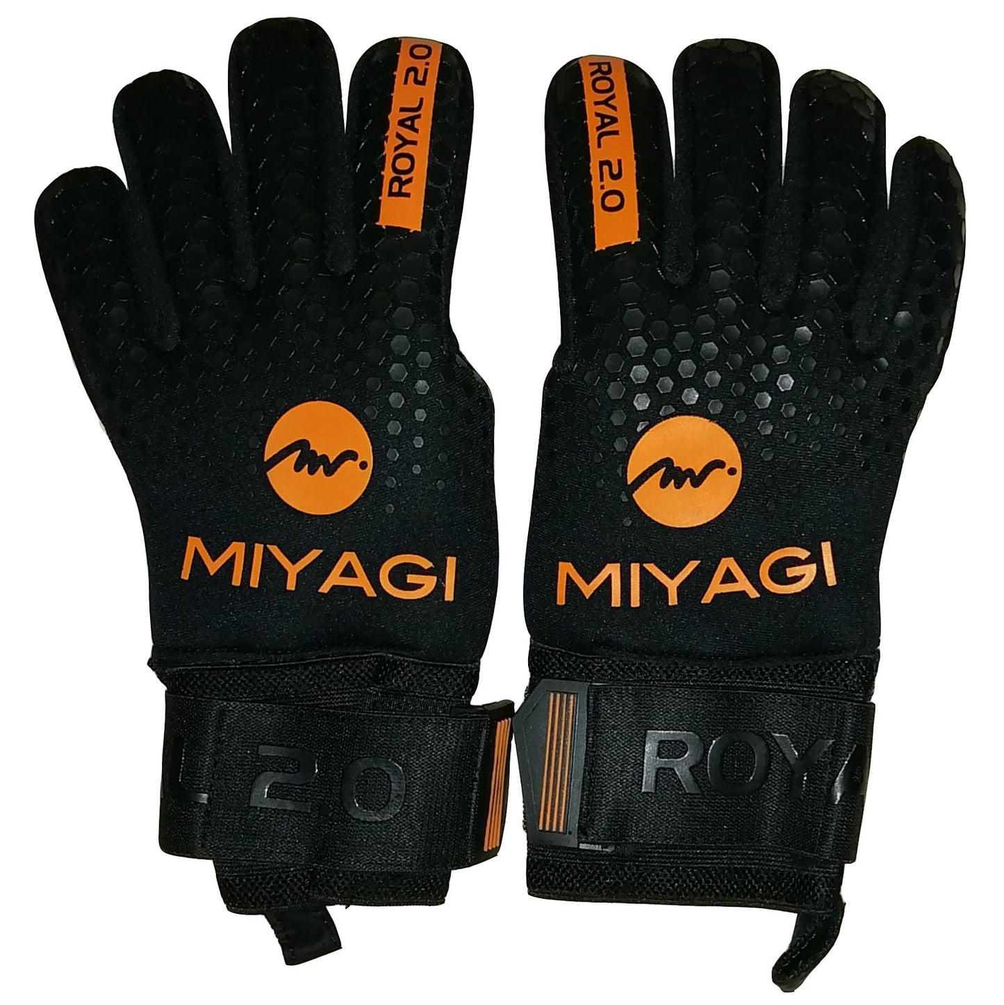 Guantes de arquero Miyagi Royal 2.0 - Negro/Naranja