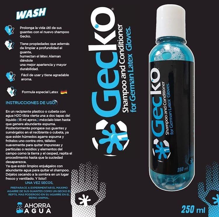 Shampoo Guantes Portero Gecko 250ml